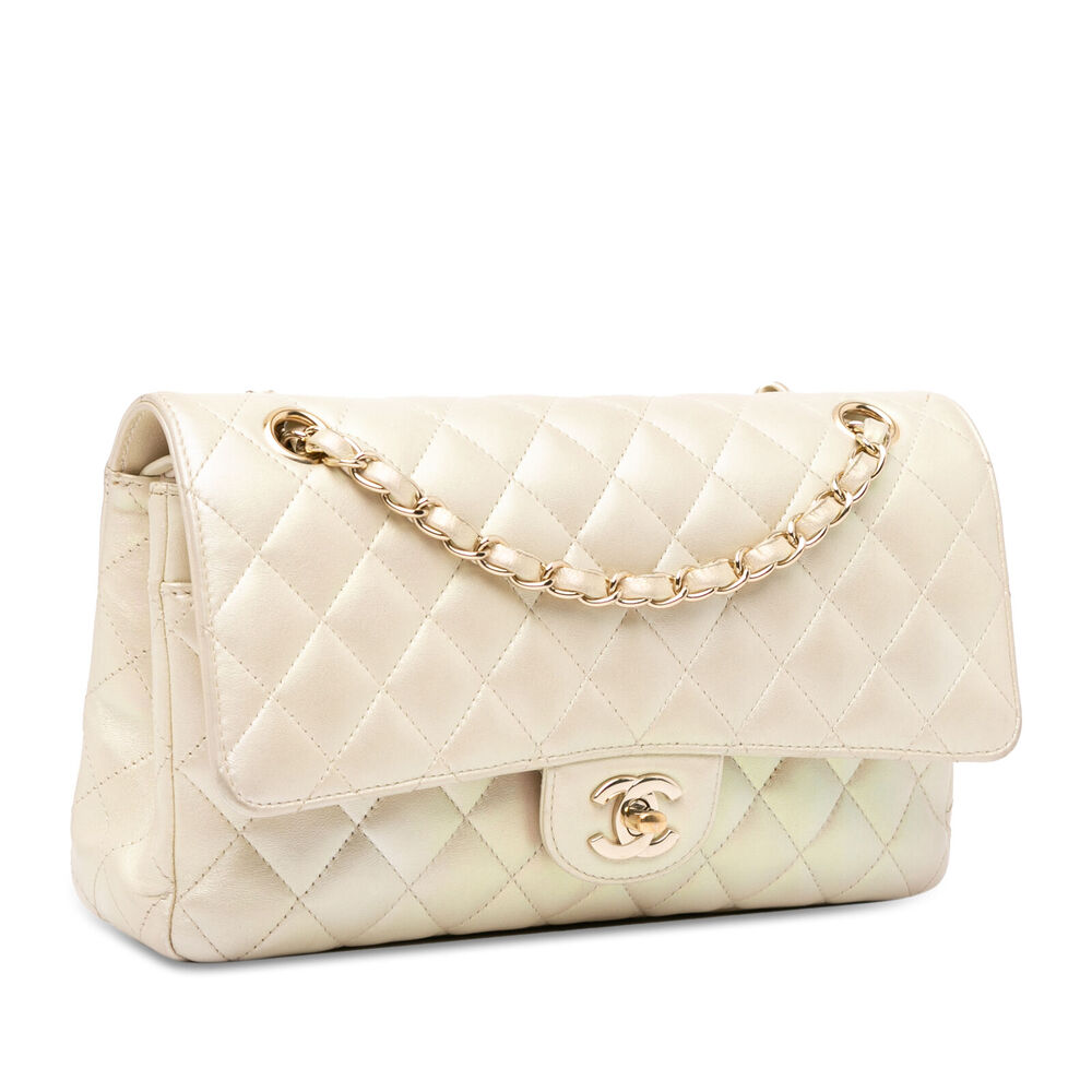 Auth Chanel Medium Classic Iridescent #147007C58B - Picture 2 of 11